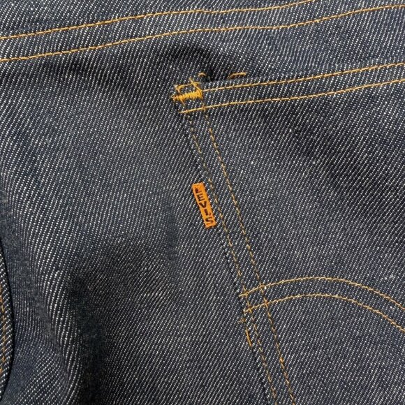 Vintage 70s/80s Levis Big E Orange Tab Denim Jeans Size 40x32 - Picture 3 of 9